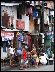 Woonwijk in Manila