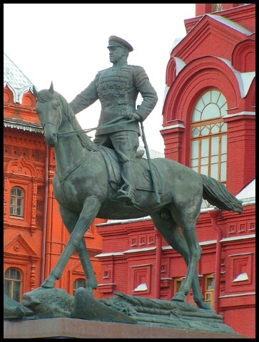 Moscow - Statue Georgy Zhukov