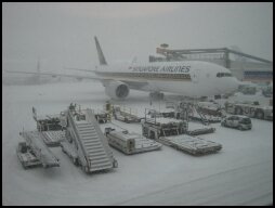 Schiphol in the Snow