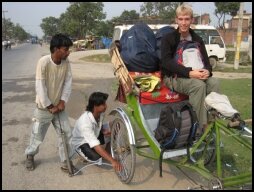 Pumping Rikshaw Tire