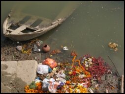 Rubbish in the Ganges