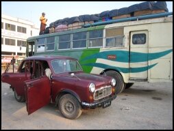 de Bus naar Hsipaw