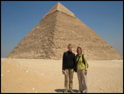 Wij bij de Piramide van Chephren