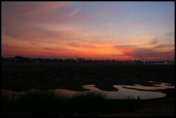 Zonsondergang Mekong