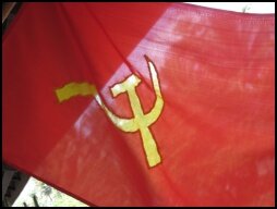 Vlag van de Communistische Partij Laos